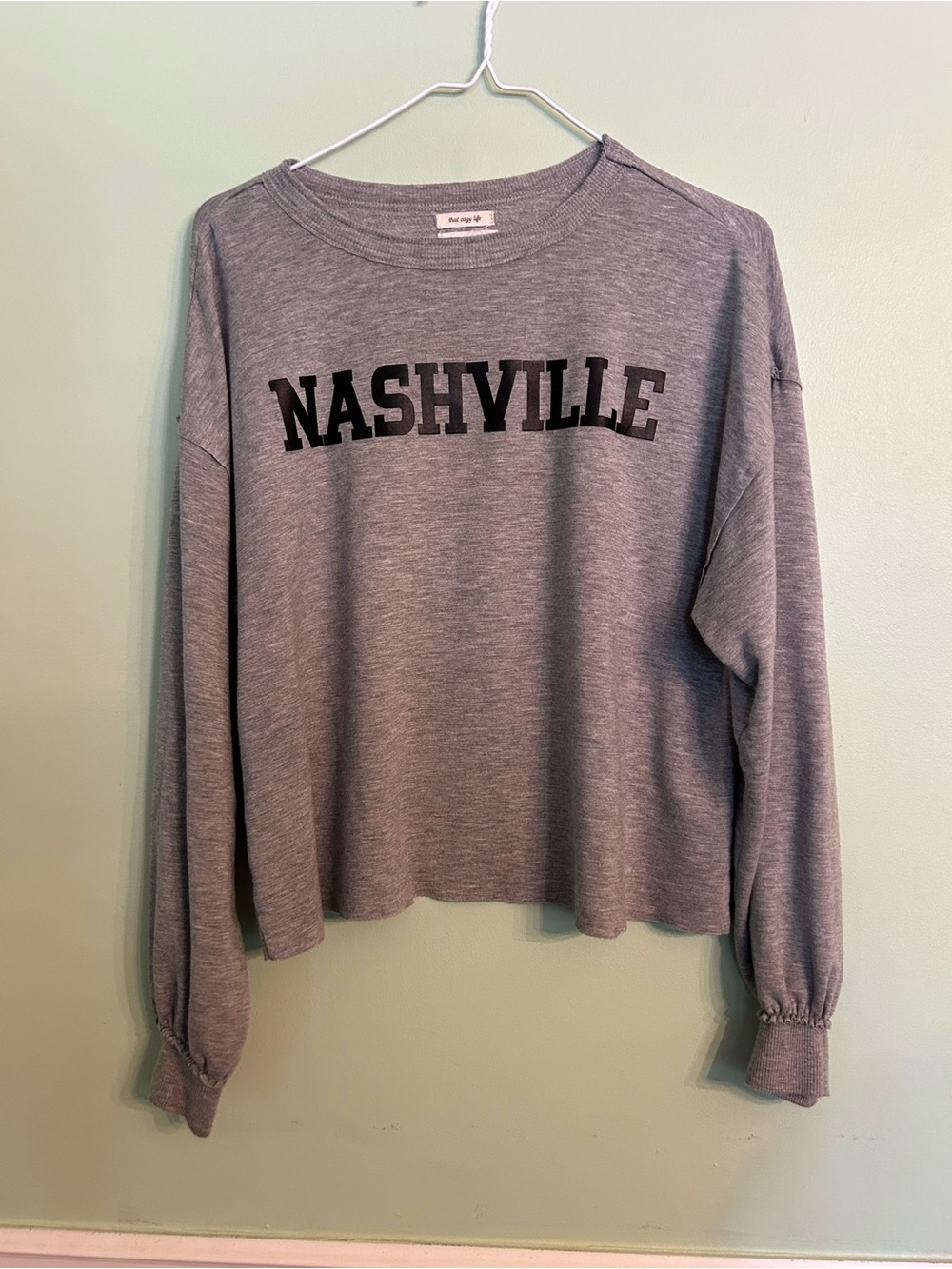 Thread & Supply Gray Crewneck Sweatshirt
